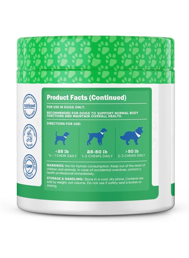 Nutricost Pets Multi-Functional Active And Healthy Lifestyle Support Soft Chews For Dogs (Beef Flavor) 60 Soft Chews - Image 2