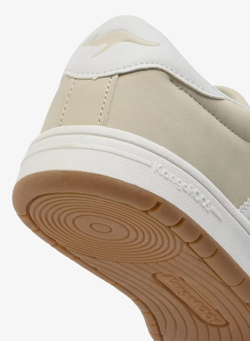 kangaROOS BEIGE Women's Logo Detail Sports Shoes with Lace-Up Closure for Women | Best Price UAE
