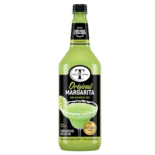 Mr & Mrs T Margarita Mix, 1 L bottle (Pack of 4), Tangy Lime Blend Flavored Cocktail Mixer, Made with Cane Sugar, Perfect for Traditional Margarita and Mocktail Drinks - Image 4