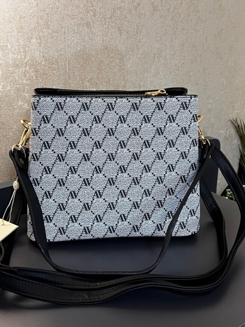 Armine ARM.361.GRAY Special Color Konbin Leather Women's Handbag Designed as Handbags - Image 2