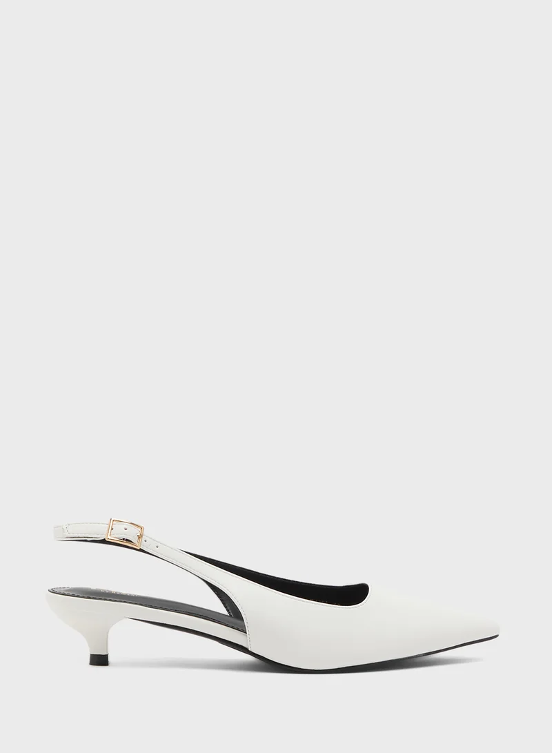 ELLA Low Heel Sling Back Pump