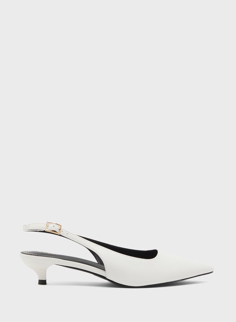 ELLA Low Heel Sling Back Pump - Image 1