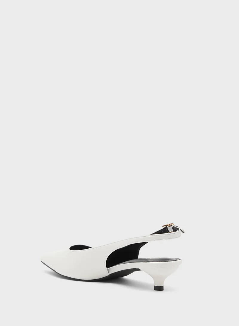 ELLA Low Heel Sling Back Pump