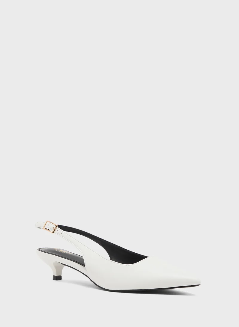 ELLA Low Heel Sling Back Pump