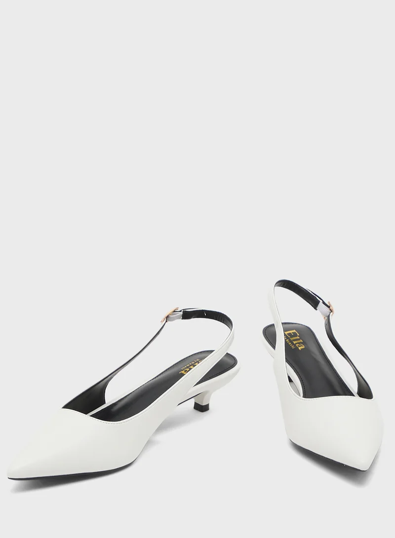 ELLA Low Heel Sling Back Pump