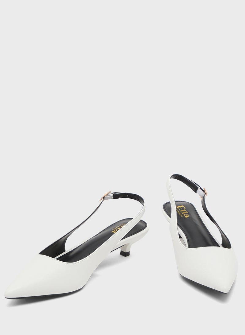 ELLA Low Heel Sling Back Pump - Image 4