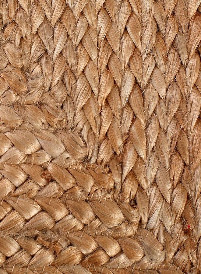 pepme Jute Braided Rustic Fibers Vintage Placemat for Dining Table, Bedside Table, Tea Coaster, Decoration mat (Square, Beige, 13x13 inches, Pack of 2) - Image 2