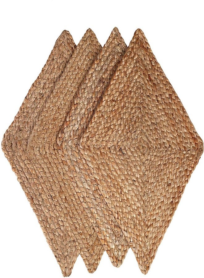 pepme Jute Braided Rustic Fibers Vintage Placemat for Dining Table, Bedside Table, Tea Coaster, Decoration mat (Square, Beige, 13x13 inches, Pack of 2) - Image 3