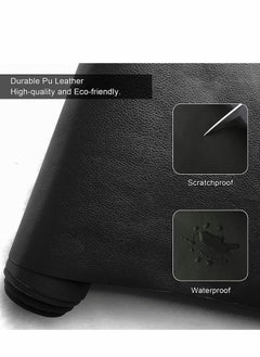 Y&D Sofa Leather Repair Patches 50 X 137 cm Large Self Adhesive Decorative Tape DIY Backed Lychee for Sofas Shoes Car Seats Handbags and Other (Black)  - Image 5