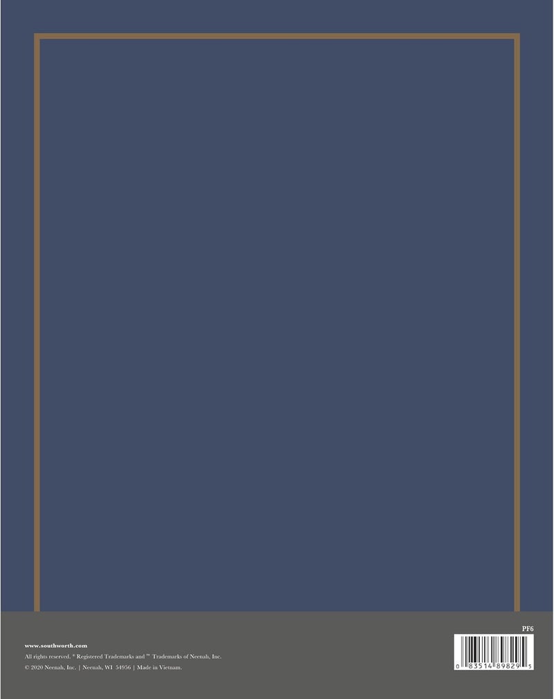 Southworth Certificate Jackets NavyGold Foil Border Pack Of 5 - Image 3