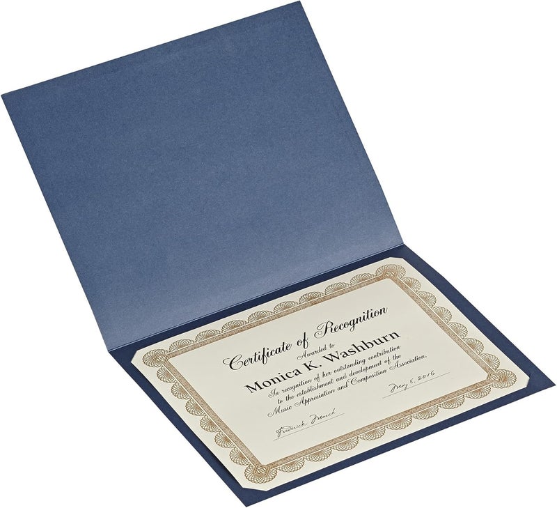 Southworth Certificate Jackets NavyGold Foil Border Pack Of 5 - Image 4