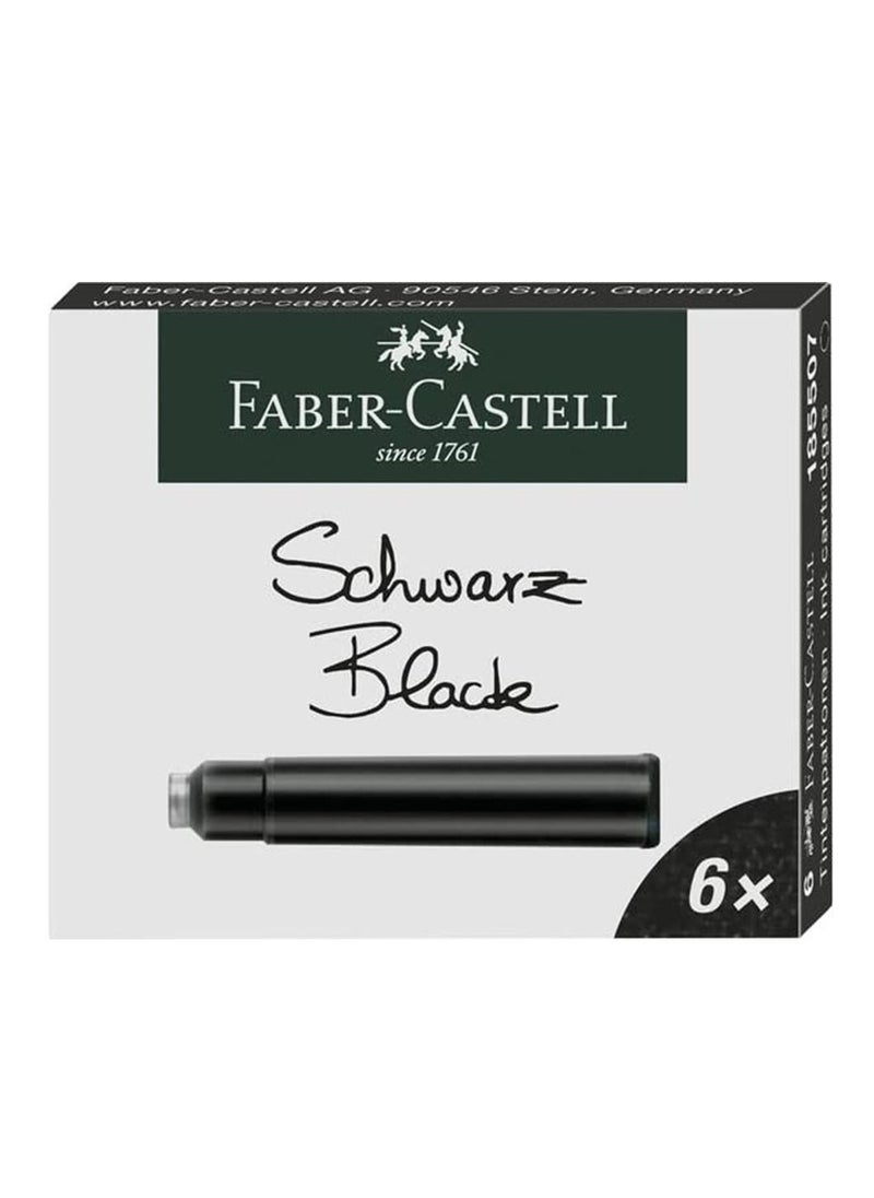 FABER-CASTELL 36-Piece Black Fountain Pen Ink  - Image 2