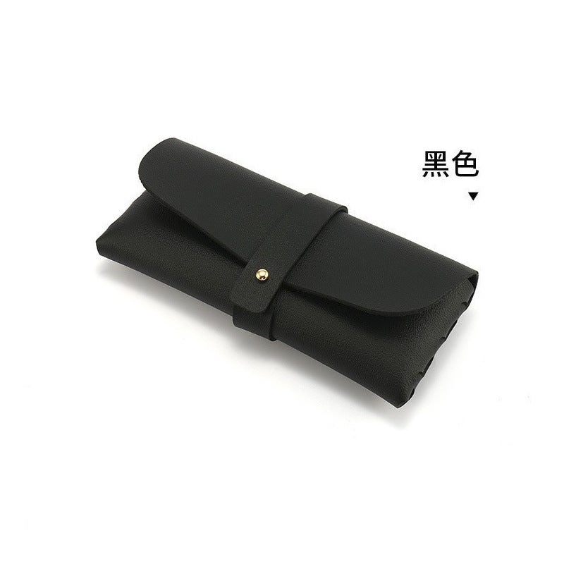 Generic New Fashionable Anti-Uv Sunglasses, Simple Sun Protection, Mens Driving Sunglasses, Small Face-Showing High-End Sunglasses for Women Black leather bag