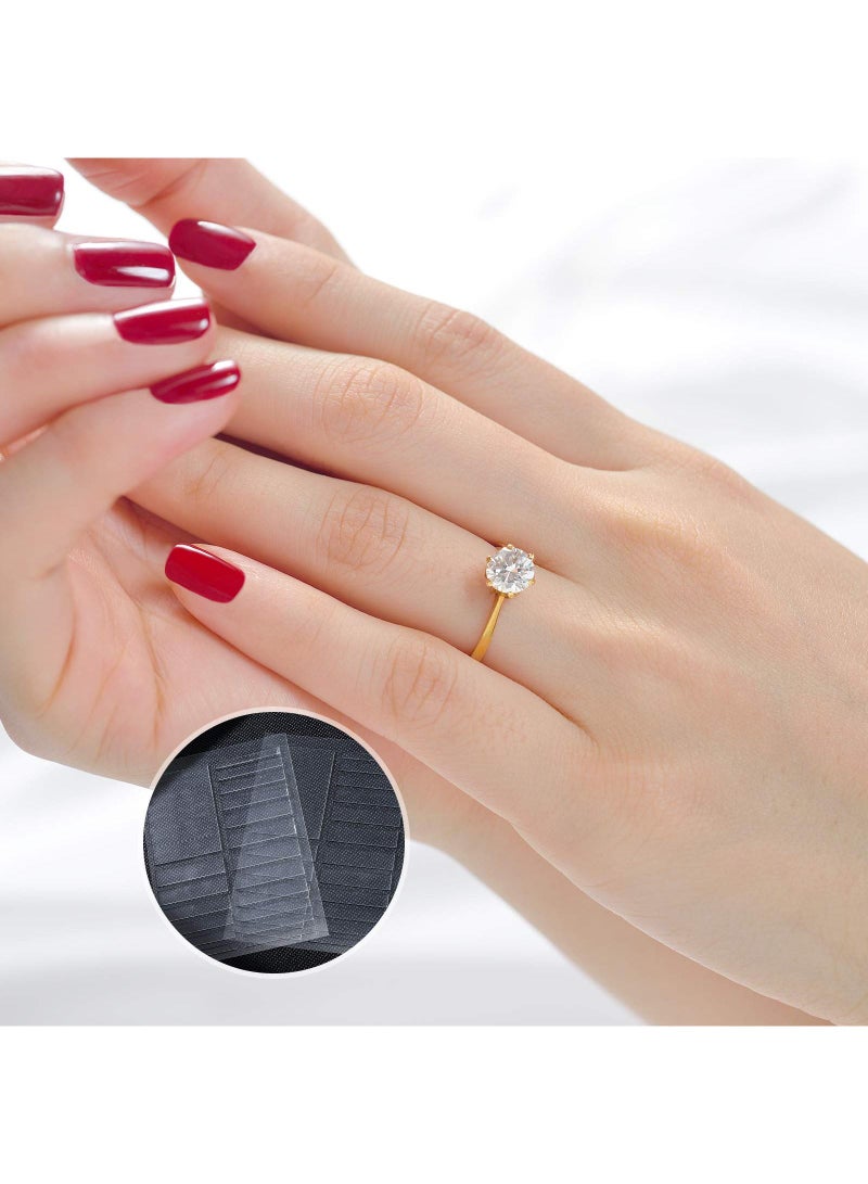 Sweet seven Invisible Ring Size Adjuster - Clear Ring Reducer & Tightener for Loose Rings - Jewelry Guard Sizer Prevents Slipping and Loosening - Image 3