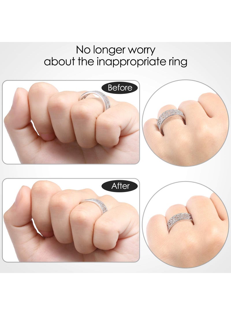 Sweet seven Invisible Ring Size Adjuster - Clear Ring Reducer & Tightener for Loose Rings - Jewelry Guard Sizer Prevents Slipping and Loosening - Image 4