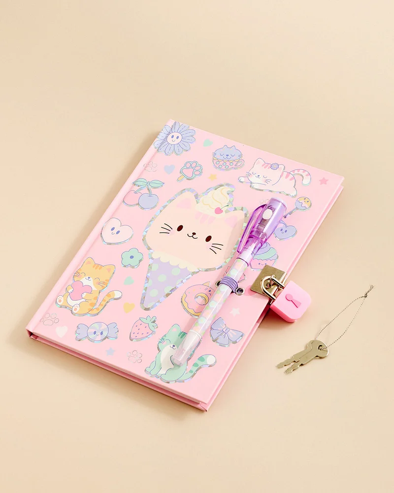 Redtag Assorted Secret Diary with Pen Set