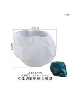 Jiaxian diy Crystal epoxy mold cut skull head pen holder succulent flower pot silicone mold in stock wholesaleCut skull mold Cut skull mold