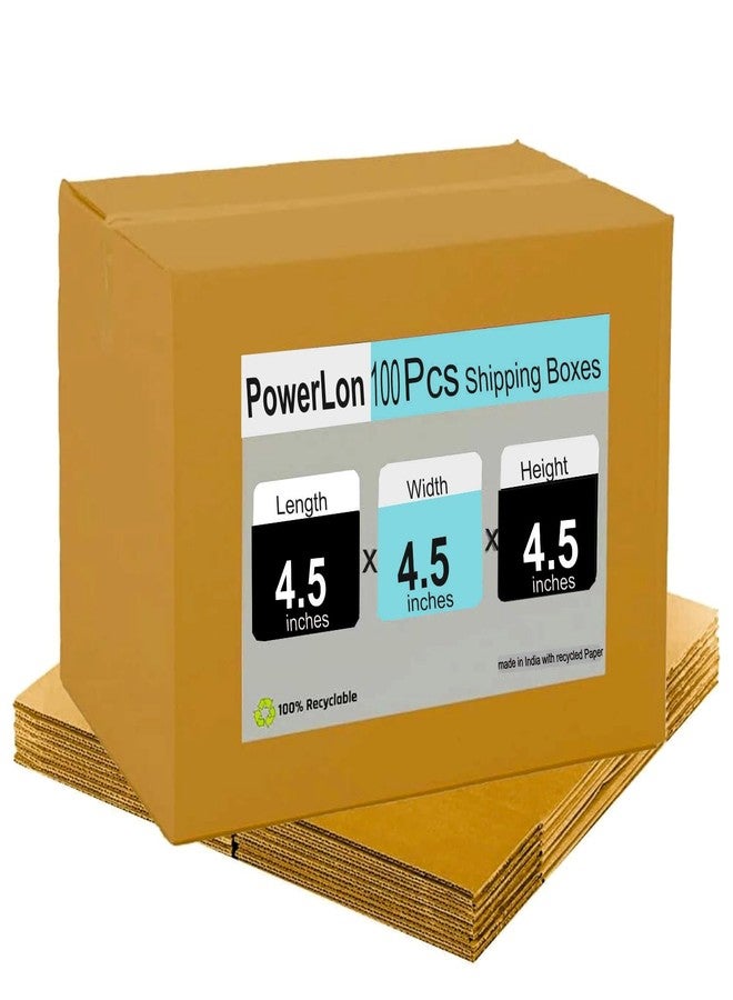 Powerlon® 4.5 x 4.5 x 2 Corrugated/Carton/Packaging/Shipping/Mailing Box 3 Ply (100) - Image 1