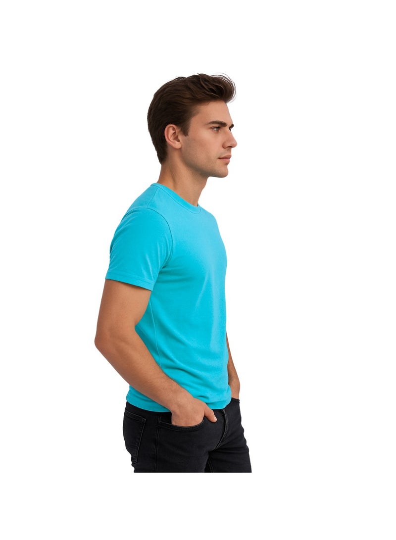 برينت شوب فور مي تي شيرت رجالي برقبة مستديرة للكبار 170 جرامًا في المتر المربع من القطن الخالص الألوان الأساسية - Image 4