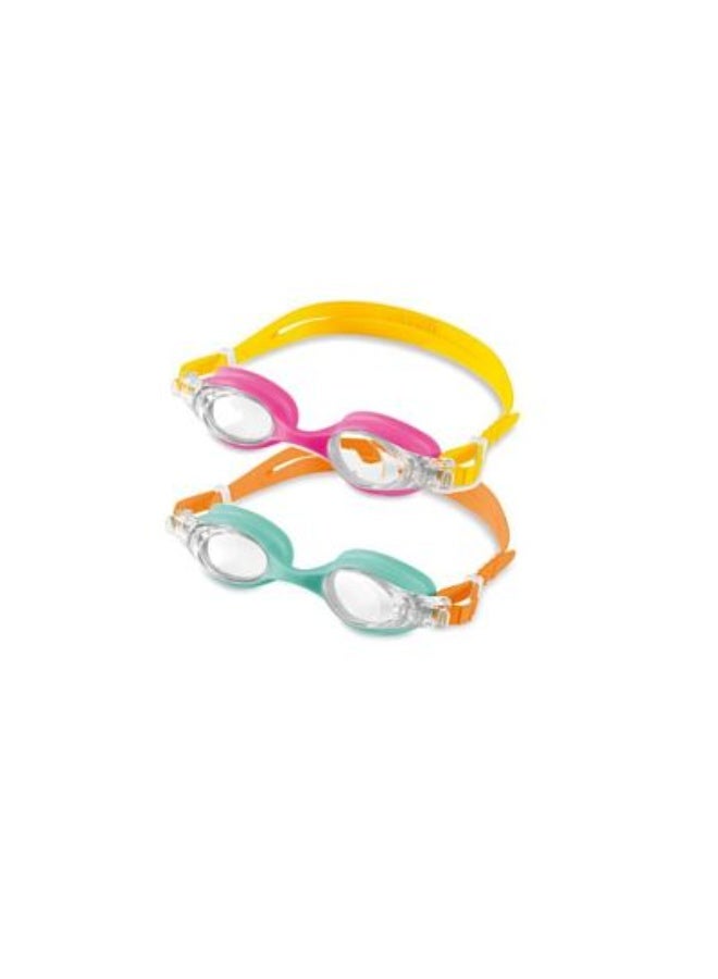 Intex 55694 Kids Googles Swimming Goggles, 3-8 Years, Two Colors
