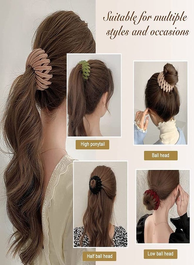RECTYO GALLERY1 Pcs Bird Nest Hair Clips Holder Ponytail Holder Bun Barz Bun Clip Accessories for Women and Girls - Image 2