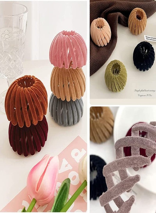RECTYO GALLERY1 Pcs Bird Nest Hair Clips Holder Ponytail Holder Bun Barz Bun Clip Accessories for Women and Girls - Image 4