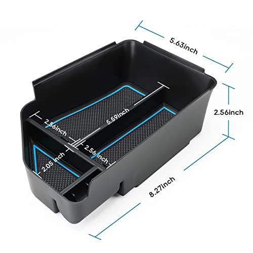 MARCHFA Center Console Organizer Tray Compatible for 2022 2023 2024 2025 Kia EV6 Accessories Armrest Storage Box Tray Organizer Insert (Blue) - Image 5