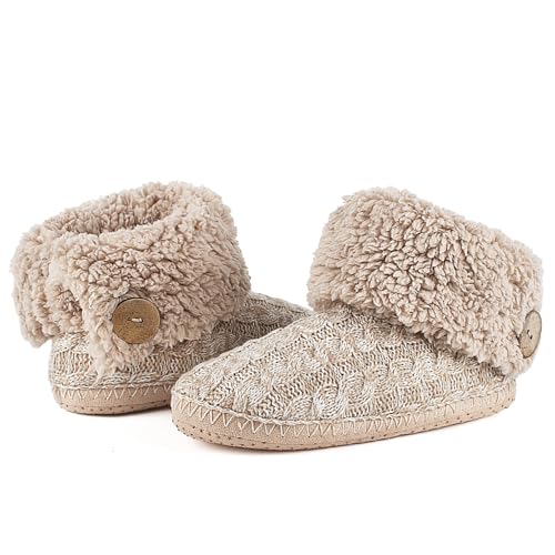 cosyone1997 Fuzzy Bootie Slippers for Women Indoor, Winter Warm House Slipper Socks Non-slip Soft Soles, Cozy Christmas Gifts for Women Mom Wife Grandma Her Girlfriend - Image 1