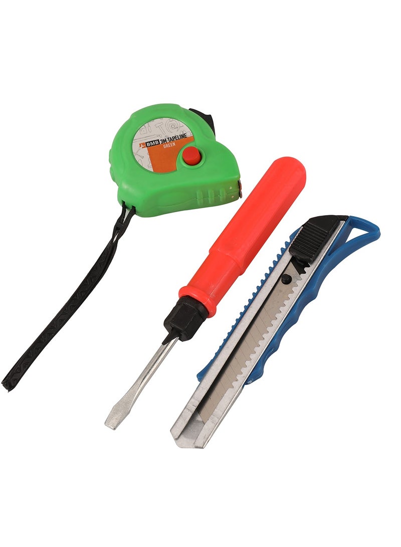 BMB tools 3-Piece Tool Set with Green 3M Tapeline - Image 1