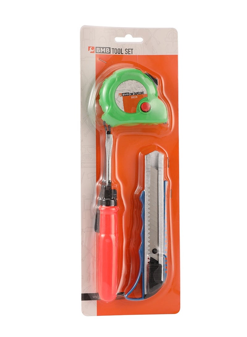 BMB tools 3-Piece Tool Set with Green 3M Tapeline - Image 3