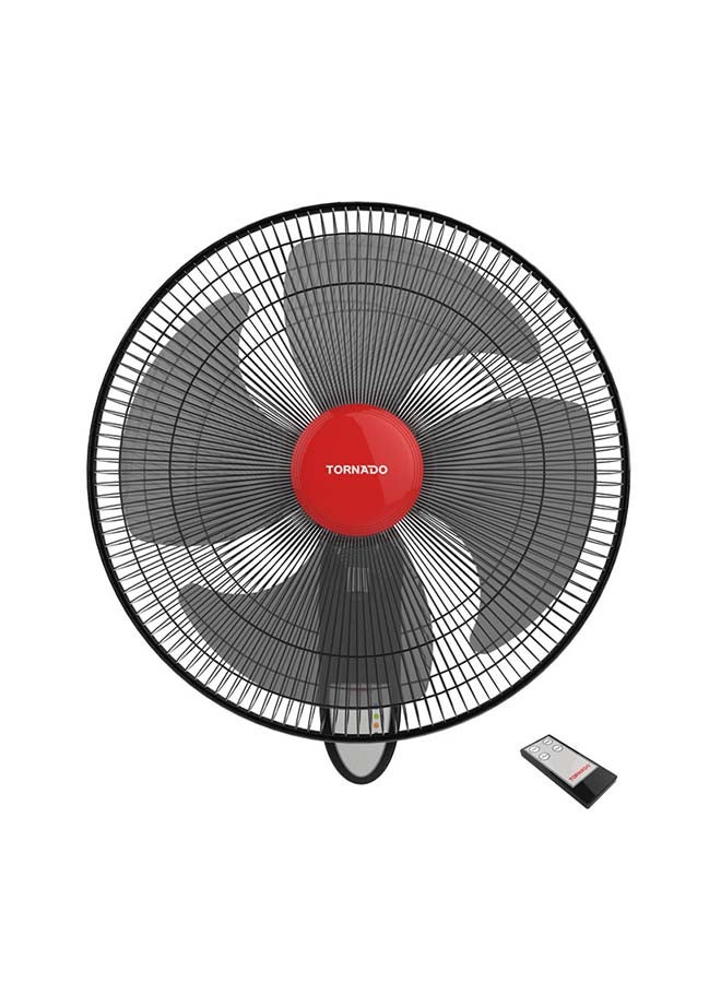 TORNADO Wall Fan 4 Blades, Remote 60 W EPS-16R Black - Image 1
