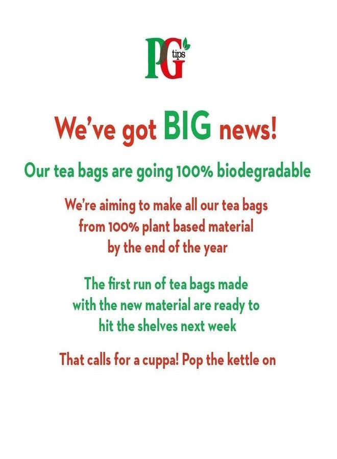 PG Tips Original Non-Pyramid, 240 Tea Bags (Pack of 4) - Image 3
