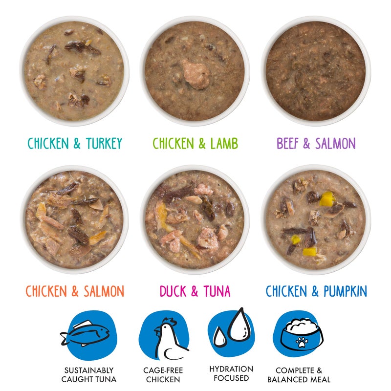 Weruva ويروفا ب.ف.ف. OMG - أفضل صديق للقطط أوه صلصالي!، مجموعة متنوعة، طريق قوس قزح، طعام رطب للقطط، علبة 2.8 أونصة (عبوة من 12) - Image 3