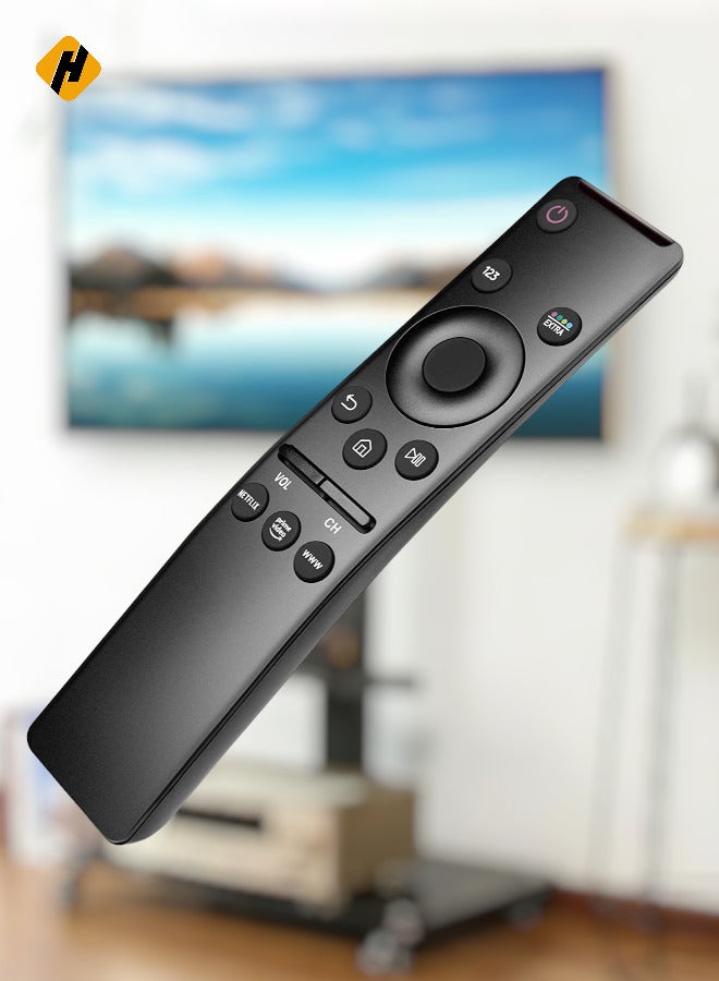 Universal Remote Control Compatible for All Samsung TV LED QLED UHD SUHD HDR LCD Frame Curved Solar HDTV 4K 8K 3D Smart TVs, with Buttons for Netflix, Prime Video 