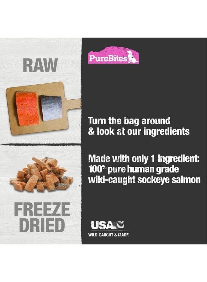 بيور بيتيس مكافآت بيور بايتس للكلاب بنكهة السلمون المجفف بالتجميد، ٩٫٥ أونصة | ٢٧٠ غرام - حجم ممتاز - Image 3