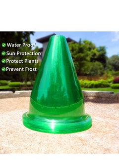 NIBEMINENT Garden Cloches for Plants, Reusable Plastic Small Plant Protector, Multifunctional Covers, Transparent Bell Jar to Protect Plants from Frost, Birds, Snail Damage Freeze Weather 12 Pack  - Image 4