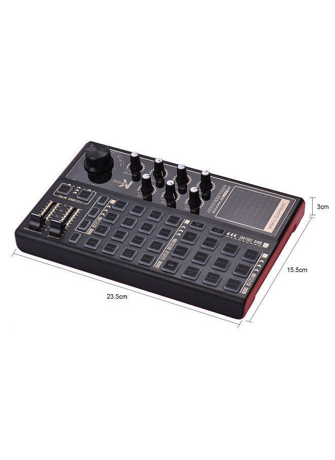 Generic SK300 Live Sound Card External Voice Changer Audio Mixer Built-in Rechargeable Battery Multiple Sound Effects for Live Streaming Music Recording Smartphone Computer Game Karaoke  - Image 5