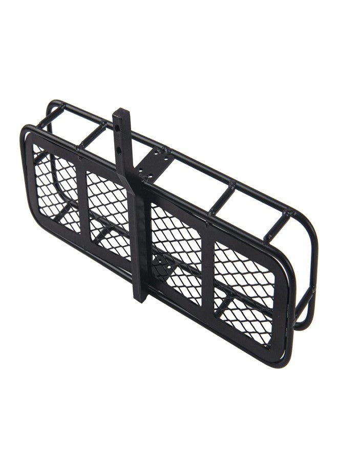 Vgoohobby Metal 6.41"x1.92" RC Back Hitch Cargo Carrier Luggage Basket Rear Carrier Mount Trailer Compatible with RC4WD Traxxas TRX4 Axial SCX10 90046 SCX10 III D90 Redcat Gen7 1/10 RC Crawler Car - Image 2