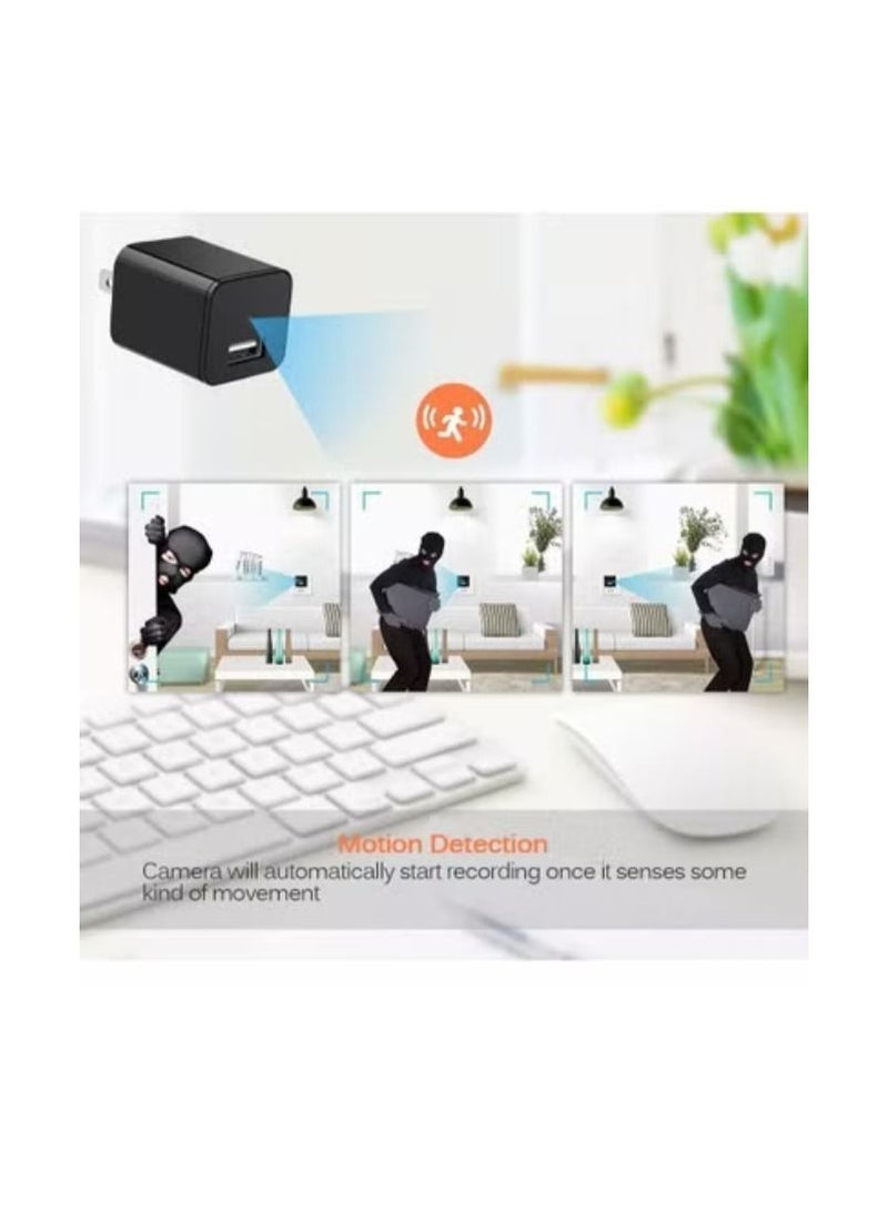 Generic Mini Charger Hidden Camera HD 1080P Motion Detection USB Wall Charger Camera Plug Camera Loop Recording Nanny Cam Home Security Camera Housekeeper  - Image 5