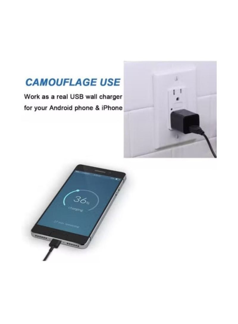 Generic Mini Charger Hidden Camera HD 1080P Motion Detection USB Wall Charger Camera Plug Camera Loop Recording Nanny Cam Home Security Camera Housekeeper  - Image 4