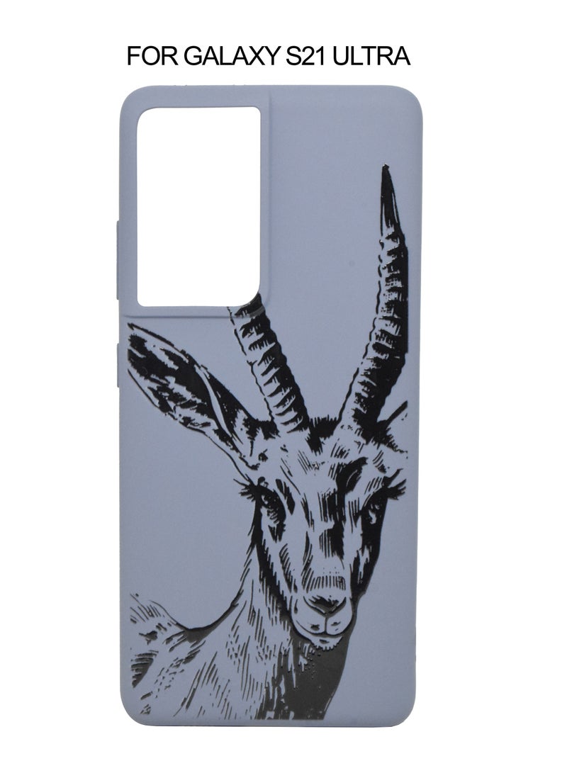 BORTONY Samsung Galaxy S21 Ultra Case Soft Liquid Silicone Protective Back Cover with Inside Microfiber Lining 6.8 inch 2021  - Image 1