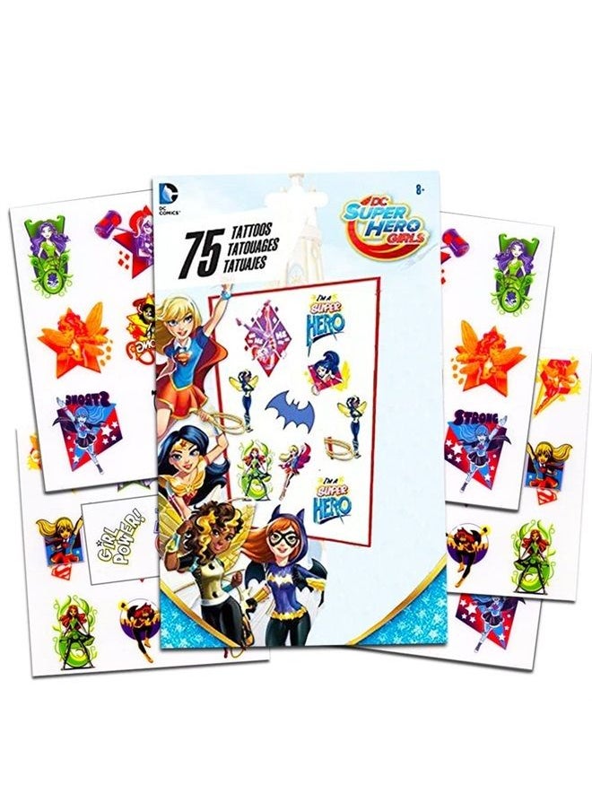 Wonder Woman - Stickers and Tattoos Party Supplies Set ~ 100 Stickers, 75 Temporary Tattoos (Wonder Woman Party Supplies Birthday) - Image 1