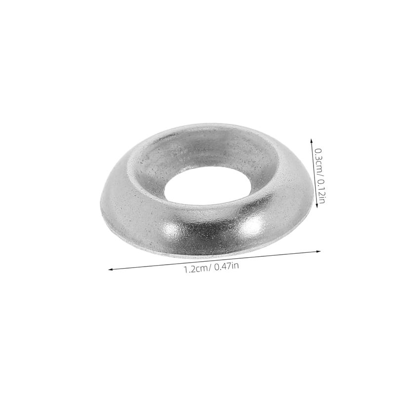 200pcs Stainless Steel Concave and Convex Gasket Rugged Fisheye Cup Washers for Enhanced Stability Automotive Plumbing and Industrial Applications - Image 2