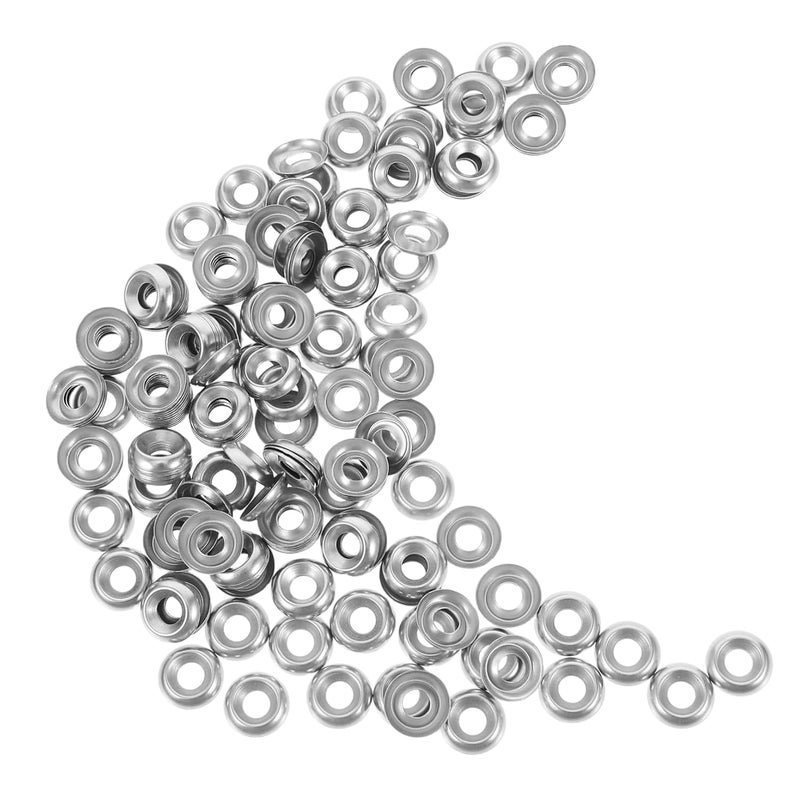 200pcs Stainless Steel Concave and Convex Gasket Rugged Fisheye Cup Washers for Enhanced Stability Automotive Plumbing and Industrial Applications - Image 1