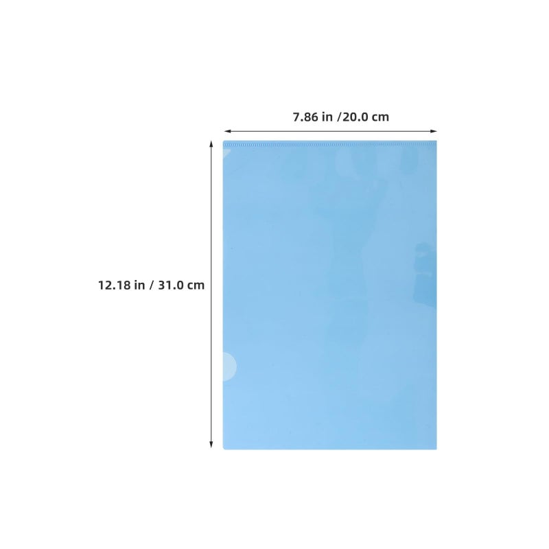 24pcs Multi Color A4 L Shaped Plastic File Folders Waterproof Document Holders For Office School Filing Organization - Image 3