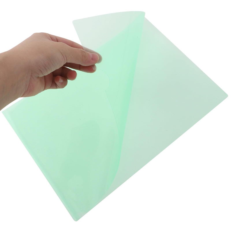 24pcs Multi Color A4 L Shaped Plastic File Folders Waterproof Document Holders For Office School Filing Organization - Image 5