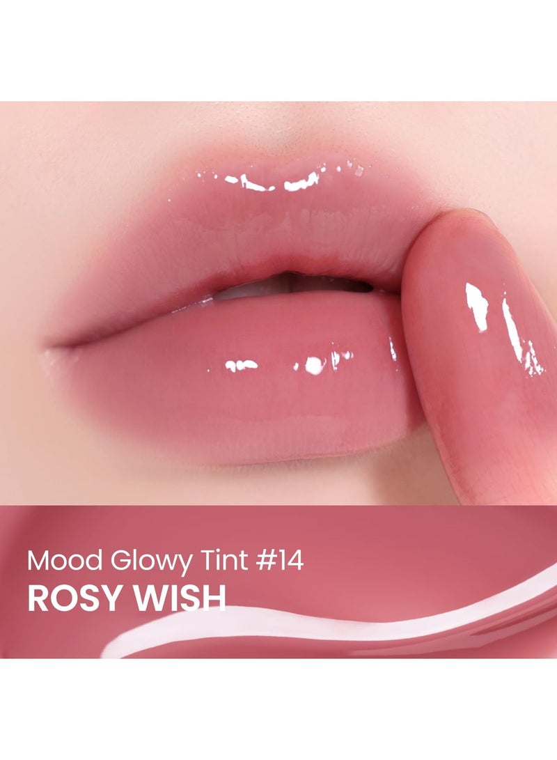 Peripera Mood Glowy Tint, K-Beauty Lip Tint, Watery Glow Finish, Long-Lasting Stain, 14 Rosy Wish - Image 5