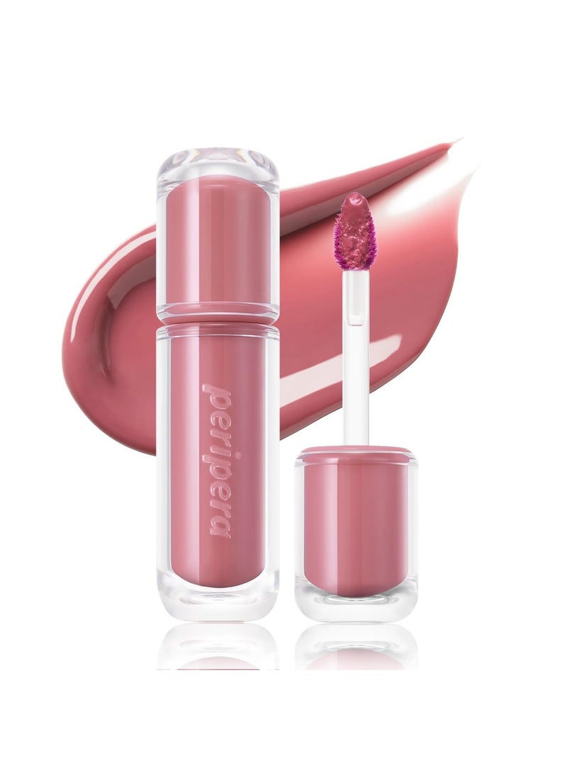 Peripera Mood Glowy Tint, K-Beauty Lip Tint, Watery Glow Finish, Long-Lasting Stain, 14 Rosy Wish - Image 1