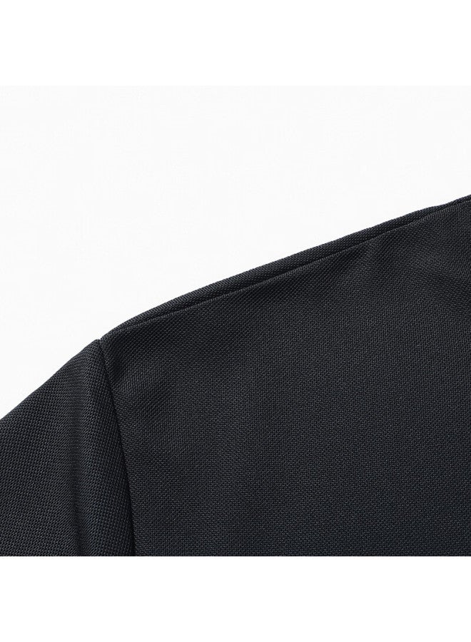 Tucano Tucano Short-sleeve T-shirt For Men, Solid Color Polo Undershirt, Business Fashion Casual Versatile Top, Men's Clothing, Black, Xl - Image 4