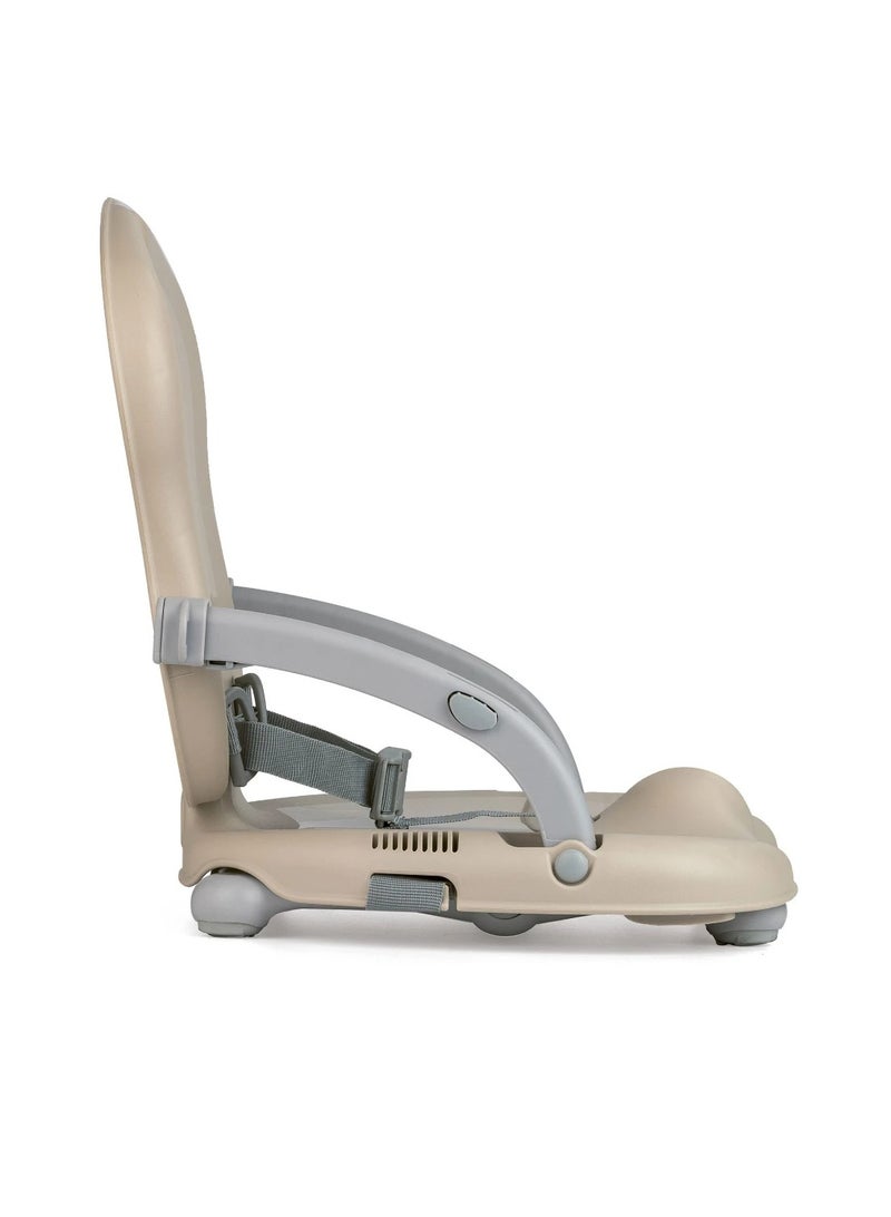 Cam - Smarty Booster Baby Feeding Chair, Snack Seat, Smart Pop, Portable, Booster Seat With Tray Eating, Dinning Lightweight, Compact Fold, Travel, Camping - Brown Teddy - Image 3